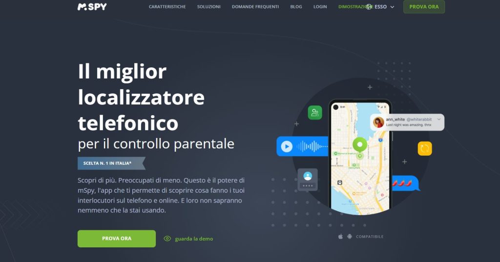 Applicazione per localizzazione telefonica